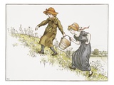 Illustration of Jack and Jill by Kate Greenaway