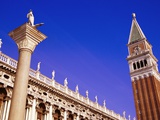 Buy Column of St. Theodore and St. Mark's Campanile at AllPosters.com