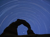 Star Trails over Delicate Arch