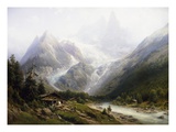 A View of Chamonix and Mont Blanc