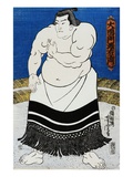 Japanese Print of a Sumo Wrestler Probably by Kunisada