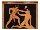 Buy Victory of Theseus over the Minotaur, After a Greek Vase Painting at AllPosters.com