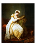 A Woman at Needlepoint by Angelica Kauffmann