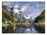 Buy A Norwegian Fjord Painting by Adelsteen Normann at AllPosters.com