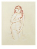 Young Woman Bathing