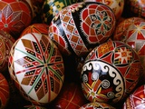 Basket of Ukrainian Easter Eggs