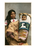 Menominee Indian Woman with Papoose