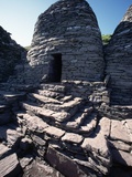 Monks' Beehive Huts at Skellig Island Monastery, Ireland