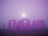 Moon Setting Over Stonehenge