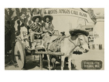 Tourists on Tijuana Burro Cart, Mexico
