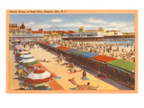 Beach Scene, Atlantic City, New Jersey