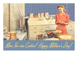 Happy Mothers Day, Mom in Kitchen