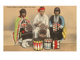 Buy Pueblo Indians Making Drums, New Mexico at AllPosters.com