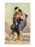 Buy Pueblo Indian Drilling Turquoise at AllPosters.com