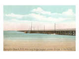 Buy Longest Wooden Bridge, Hampton Beach, New Hampshire at AllPosters.com
