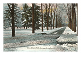 University in Winter, Ann Arbor, Michigan