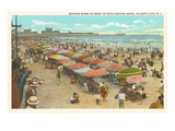 Beach Scene, Atlantic City, New Jersey