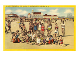 Buy Beachgoers at Wildwood-by-the-Sea, New Jersey at AllPosters.com