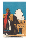Buy Pueblo Indian Woman with Pot at AllPosters.com