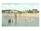 Buy Bath House, Beach, Pentwater, Michigan at AllPosters.com