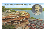Buy Lovers Leap, Hannibal, Missouri at AllPosters.com