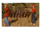 Hunters Carrying Giant Grasshoppers