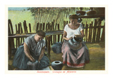 Potters in Tuzamapam, Mexico