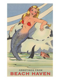 Greetings from Beach Haven, New Jersey, Mermaid