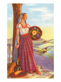 Buy Michoacan Lady with Pottery at AllPosters.com