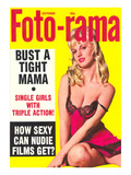 Men's Pulp Magazine Cover Premium Poster