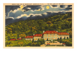 Moon over Grove Park Inn, Asheville, North Carolina