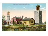 Buy Twin Lighthouses, Highlands, New Jersey at AllPosters.com