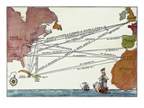 Buy Slave Trade Map, 17Th C at AllPosters.com