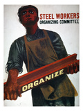 Shahn: Steel Union Poster