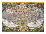 Buy World Map, 1607 at AllPosters.com