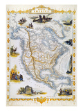 North American Map, 1851