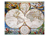 World Map, 17Th Century