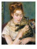 Buy Renoir: Woman With A Cat at AllPosters.com