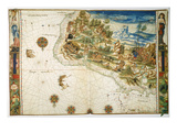 Buy Brazil: Map And Native Indians at AllPosters.com