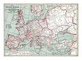 Map Of Europe, 12Th Century