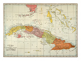 Map: Cuba, 1900
