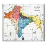 India: Map, 19Th Century