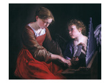 St. Cecilia And An Angel