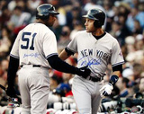 Derek Jeter/ Bernie Williams Dual Signed Away Jersey (MLB Auth)