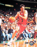 Toni Kukoc Chicago Bulls Red Jersey Vertical