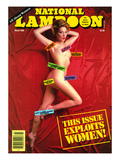 National Lampoon, March 1986 - This Issue Exploits Women! Premium Poster