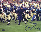 Buy Tony Rice Signed Lou Holtz Running With Team at AllPosters.com