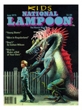 Buy National Lampoon, June 1979 - Kids, A Monster Follows a Kid on the Sidewalk at AllPosters.com