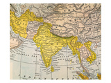 Buy Asia Map, 19Th Century at AllPosters.com