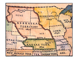 Buy Kansas-Nebraska Map, 1854 at AllPosters.com